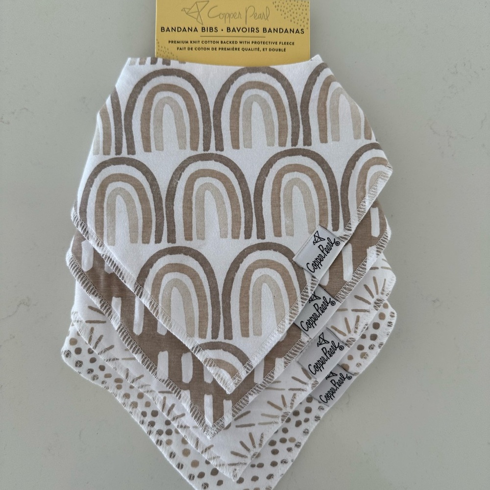 NWT Copper Pearl Bandana Bibs